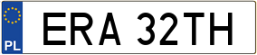 Trailer License Plate